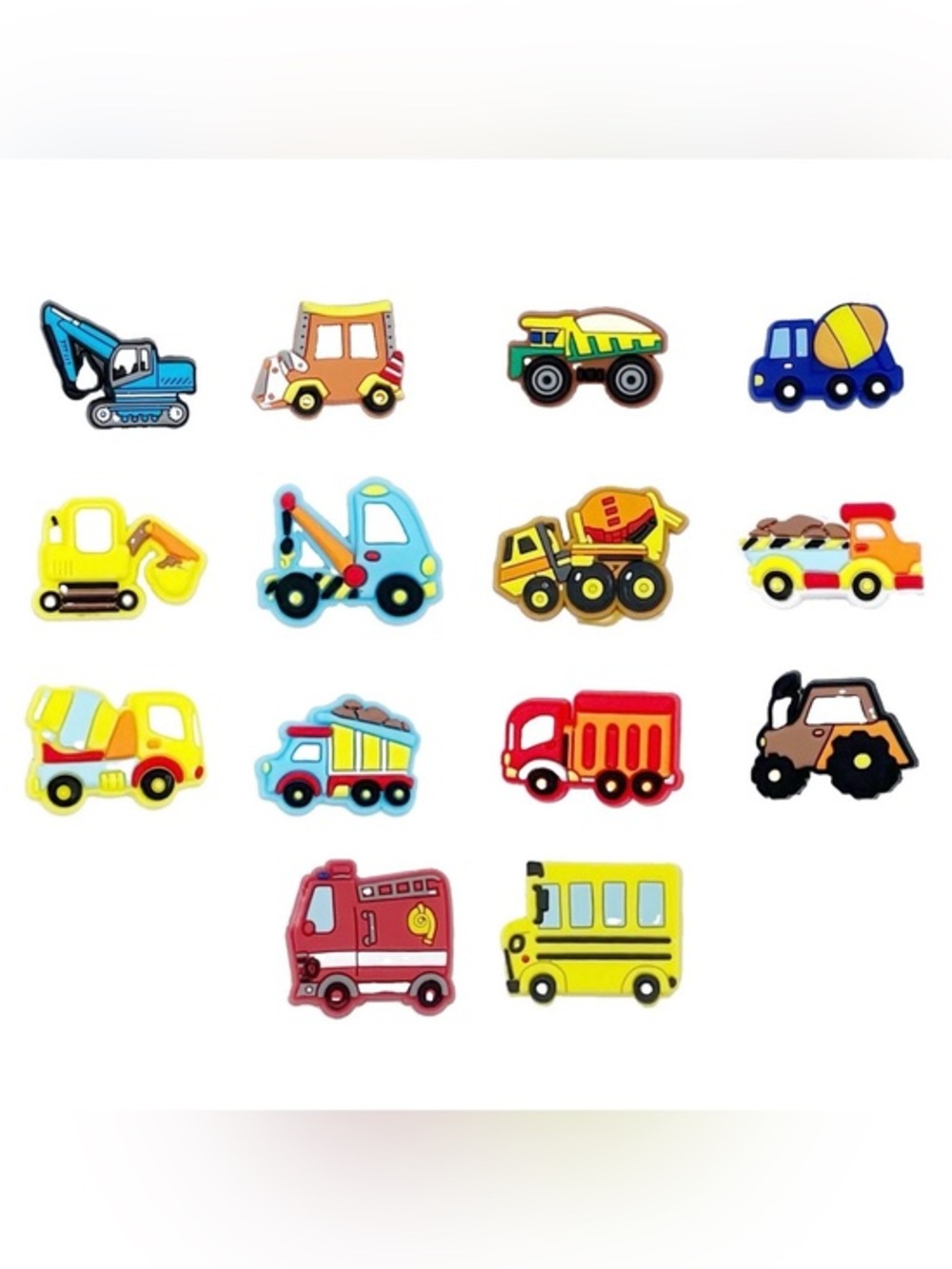 Trucks Construction Vehicles Shoe Charms